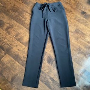 Dark brown pair of pants  with bow